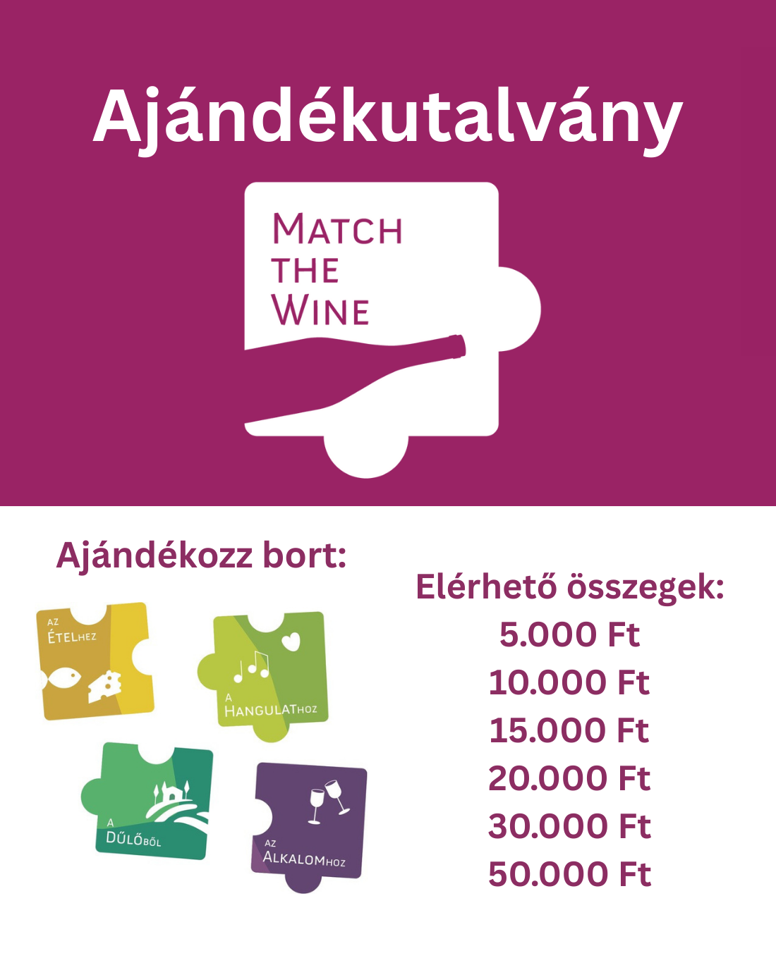 Match the Wine - Ajándékutalvány