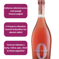 Bottega - 0 Zero Rosé Alkoholmentes Pezsgő