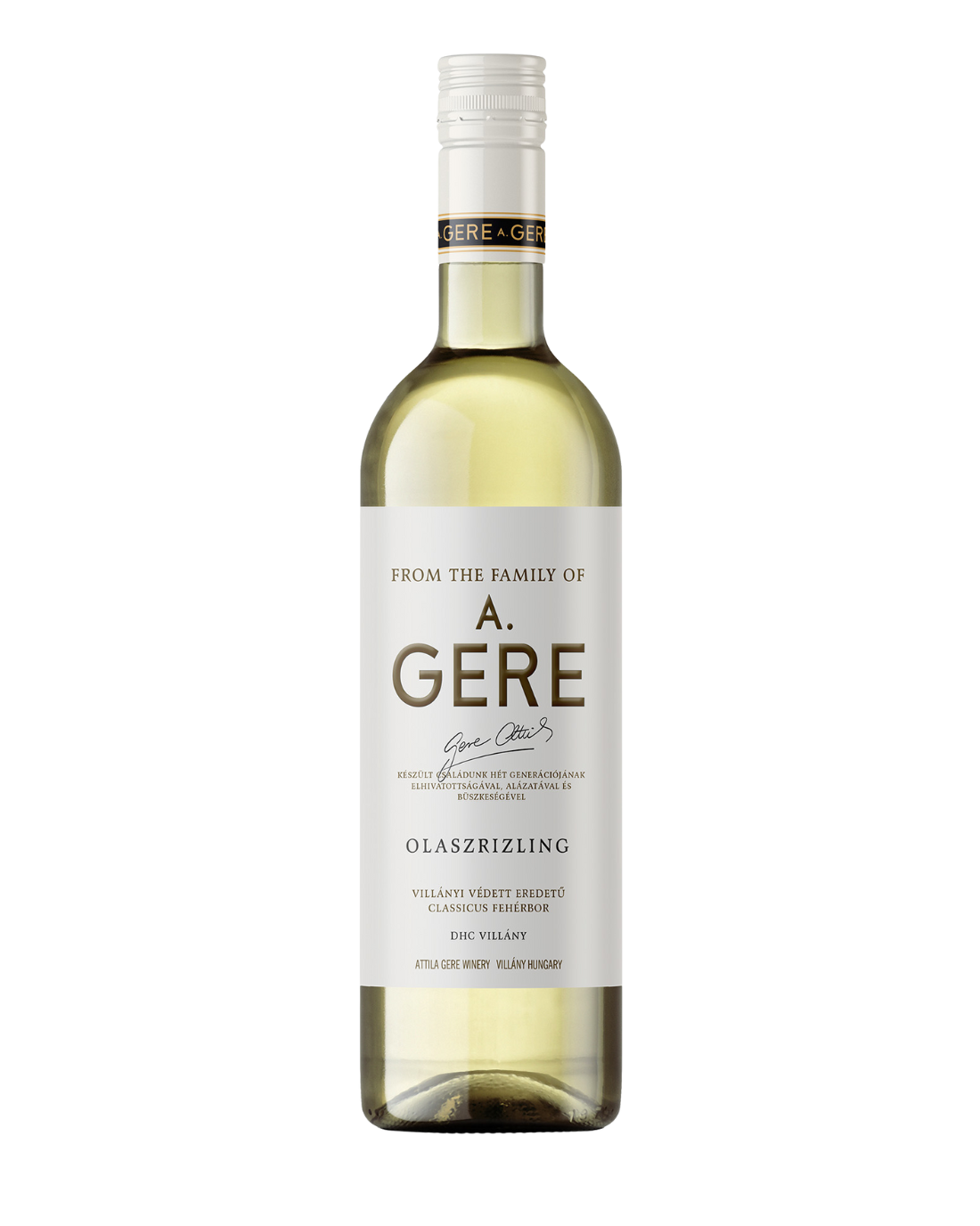 Gere Olaszrizling Villányi fehérbor