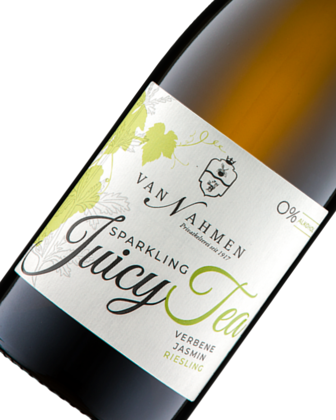 Van Nahmen – Alkoholmentes Sparkling Juicy Tea Verbéna-Jázmin-Rajnai Rizling (BIO)